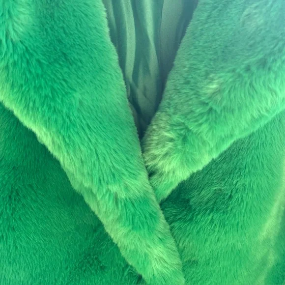 Forever 21 Vibrant Green Teddy Jacket - Picture 4 of 16
